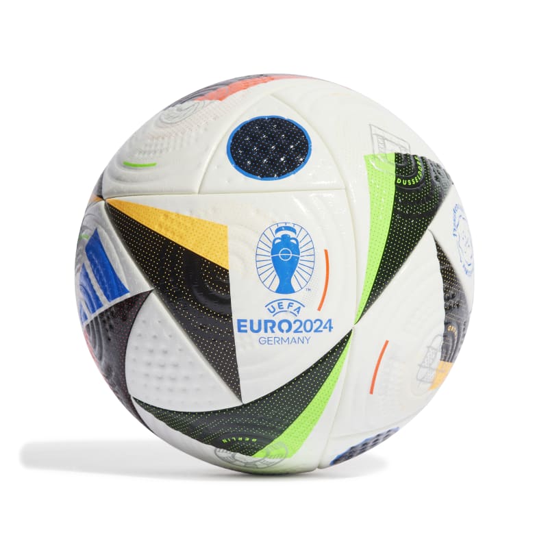 adidas EURO24 Fussballliebe Pro Fußball Gr.5  - weiß/schwarz/blau