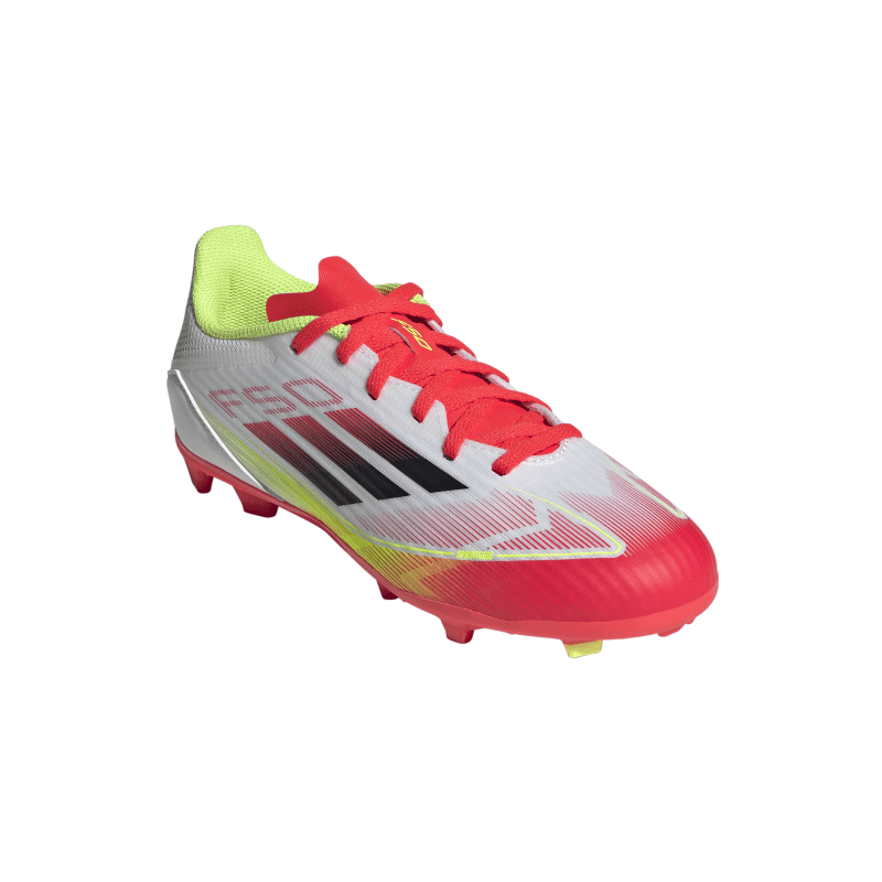 adidas F50 League FG/MG Kinder - weiß/rot/gelb