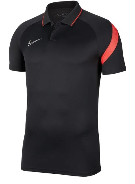 Nike Academy Pro Poloshirt Herren - anthrazit/rot -M