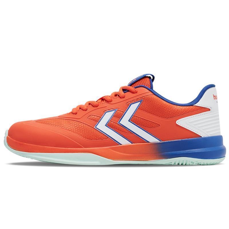 hummel Dagaz 25icon Handballschuhe Herren - orange/blau/weiß