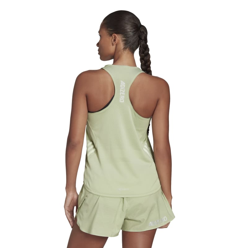 adidas Parley Adizero Run Tanktop Damen - hellgrün