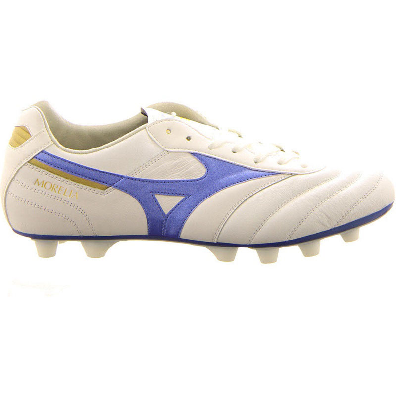 Mizuno Morelia 2 Elite FG Herren - weiß/blau/gold