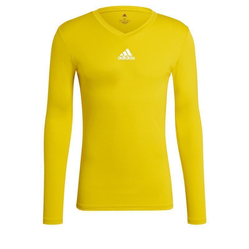 adidas Team Base Shirt Longsleeve Herren - gelb