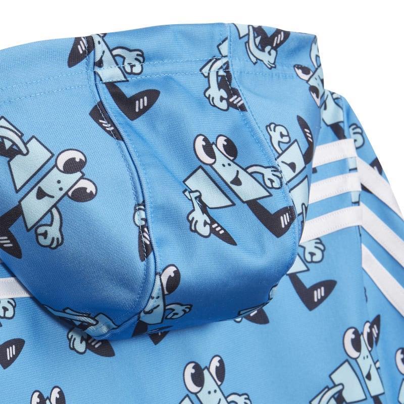 adidas Future Icons Shiny Allover Print Jogginganzug Baby - blau