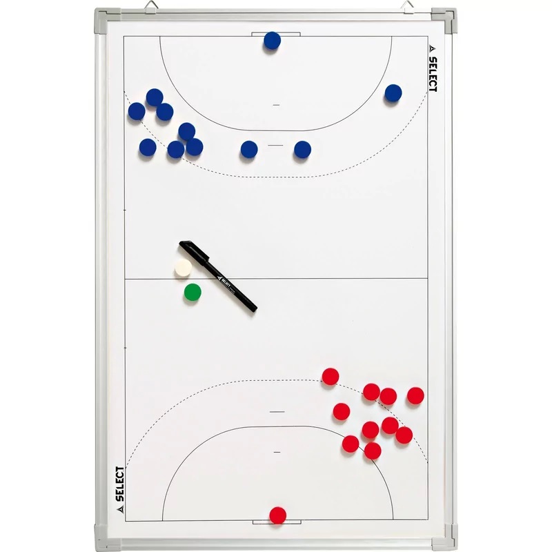 Derbystar Taktiktafel Aluminium Handball  90 x 60 cm - weiß