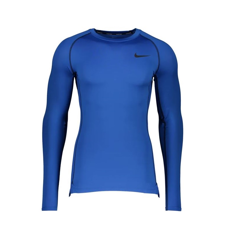 Nike Pro Langarm Funktionsshirt Herren - blau