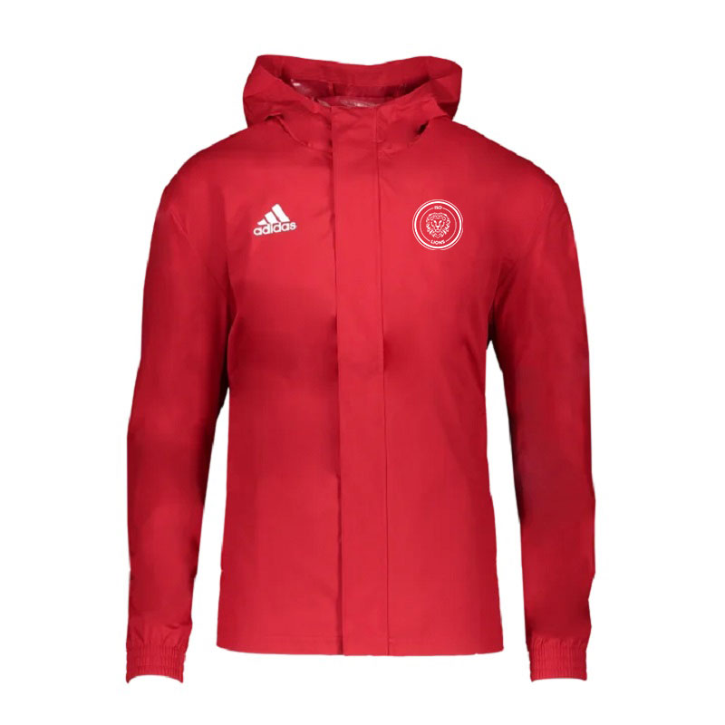 ISD Lions x adidas Entrada 22 Allwetterjacke Kinder - rot/weiß