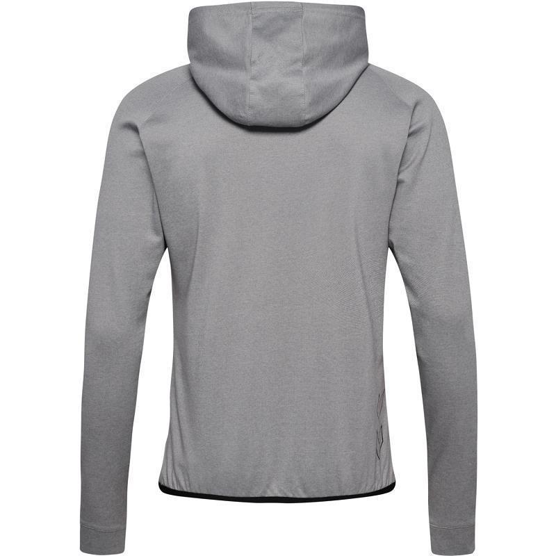 Hummel MT Interval Full-Zip Hoodie Herren - grau/schwarz