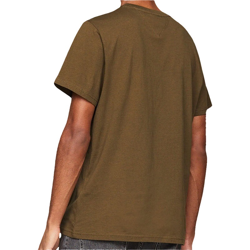 Tommy Hilfiger Essential Logo T-Shirt Herren - olive