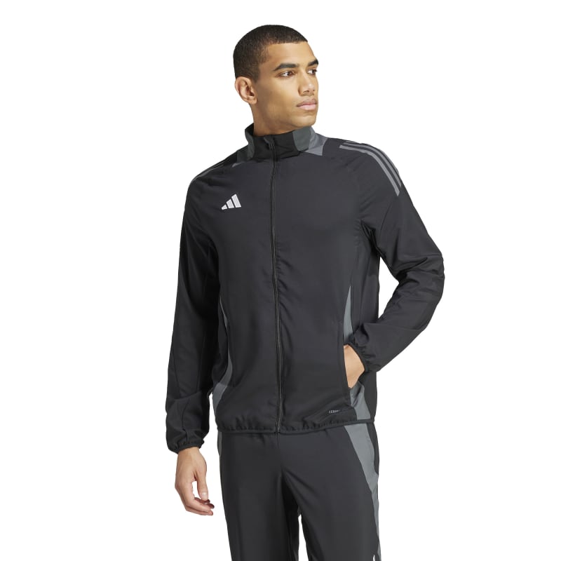 adidas Tiro 24 Competition Präsentationsjacke Herren - schwarz/grau