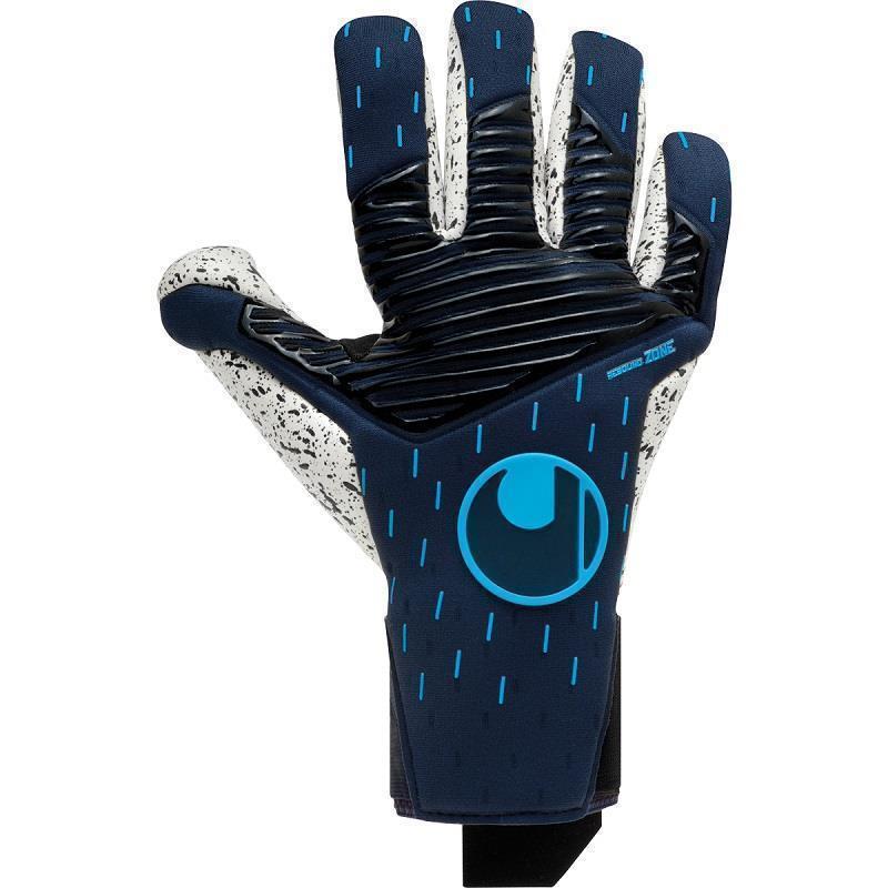 uhlsport Speed Contact Supergrip + Finger Surround Torwarthandschuhe - blau/weiß