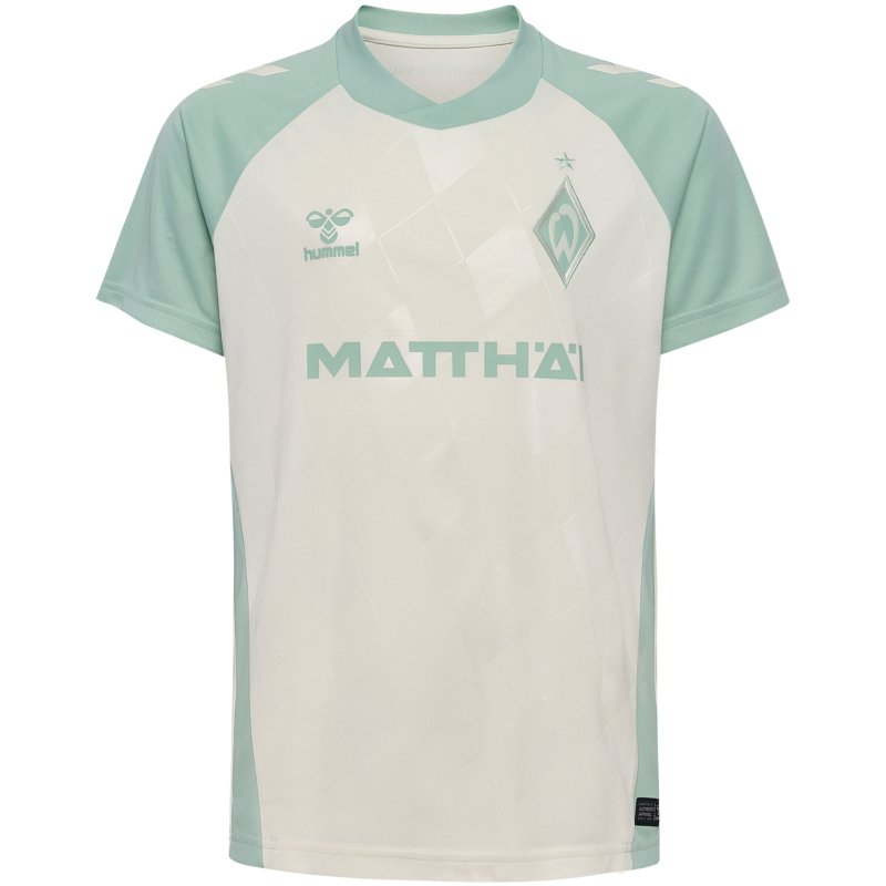 hummel SV Werder Bremen Trikot Away 24/25 Kinder - beige/grün