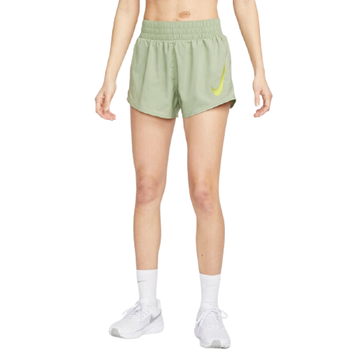 Nike Swoosh Shorts Damen - hellgrün