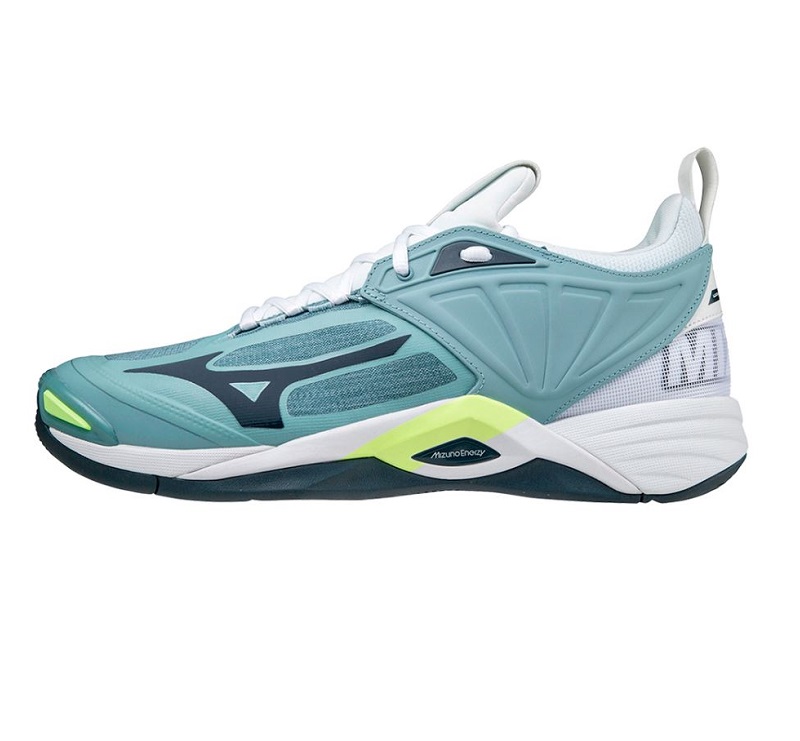 Mizuno Wave Momentum 2 Volleyballschuhe Herren - grau/türkis 48.5