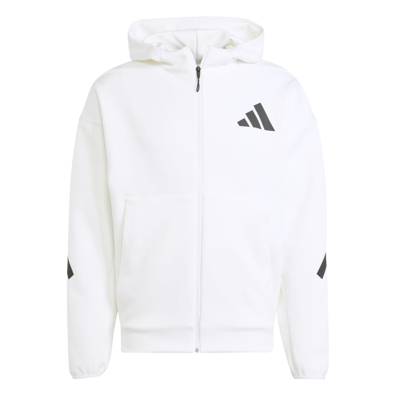 adidas Z.N.E. Full Zip Hoodie Herren weiB schwarz