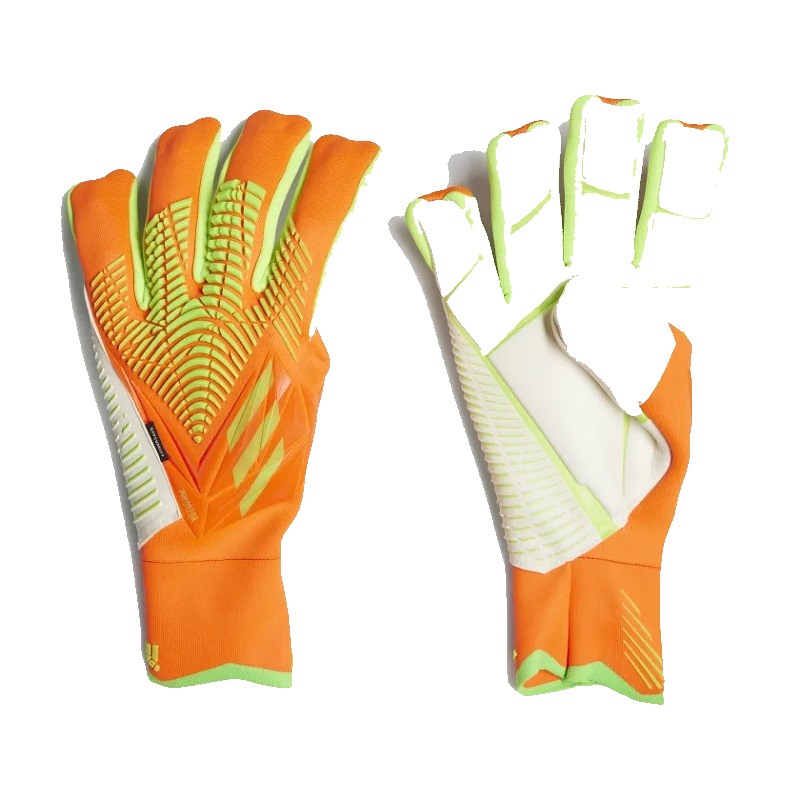 adidas Predator Edge Fingersave Pro Torwarthandschuhe orange weiB HC0612