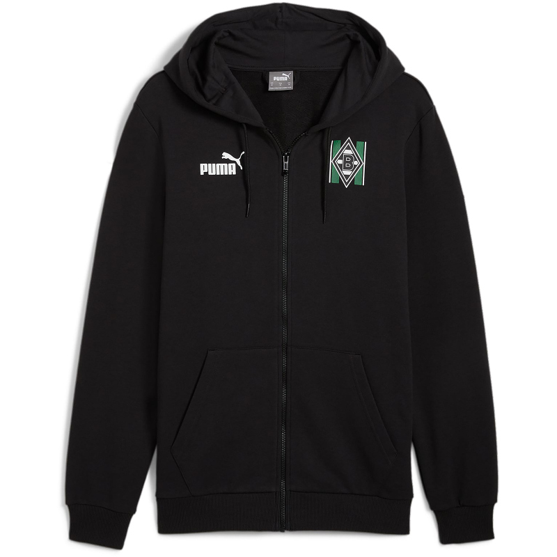 Puma Borussia Mönchengladbach ftblCulture sweat Full-Zip Hoddie Herren - schwarz