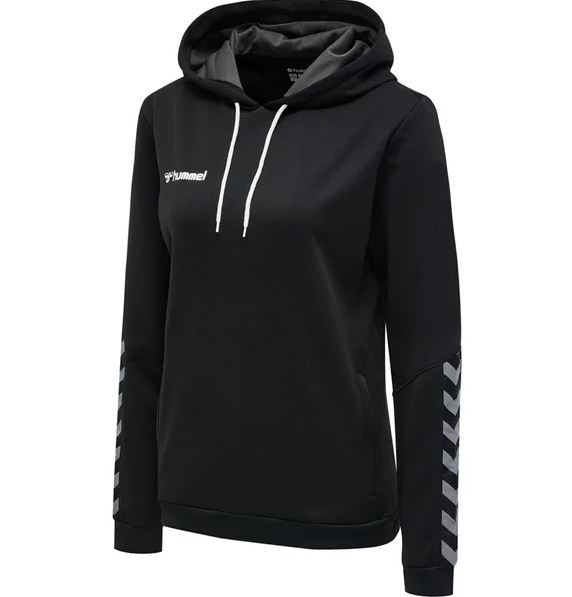 hummel Authentic Poly Hoodie Damen - schwarz