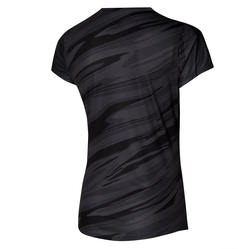 Mizuno Impulse Core T-Shirt Damen - schwarz/grau