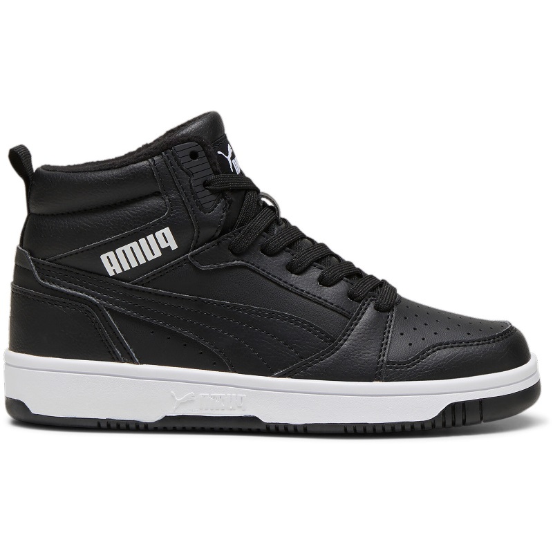 Puma Rebound V6 Mid Winterized Sneaker Kinder - schwarz/weiß