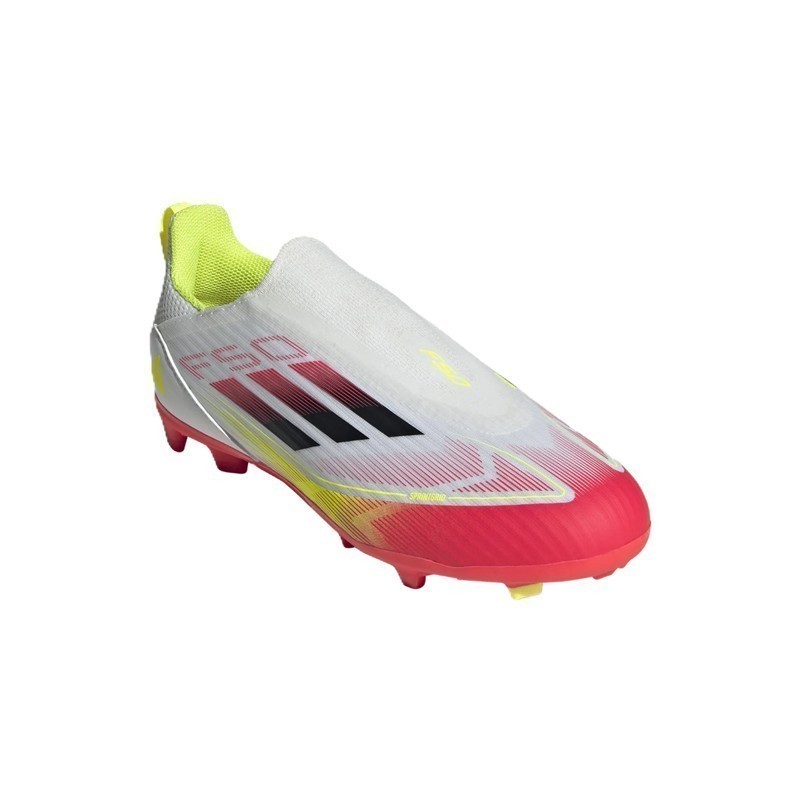 adidas F50 League LL FG/MG Kinder - weiß/rot/gelb