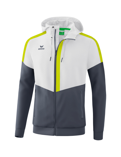 Erima Squad Tracktop Jacke mit Kapuze Herren - weiß