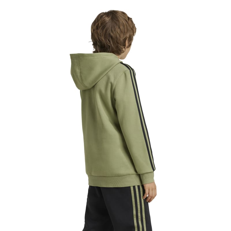 adidas Tiberio 3-Streifen Colorblock Hoodie Kinder - grün/schwarz/weiß