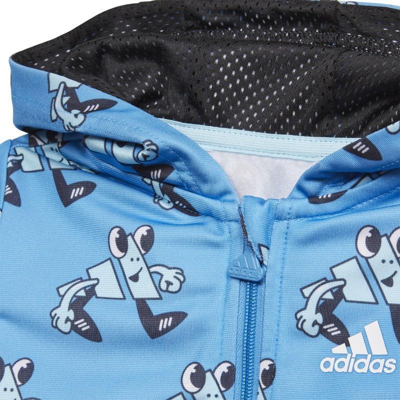 adidas Future Icons Shiny Allover Print Jogginganzug Baby - blau