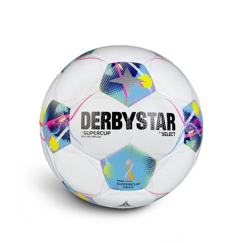 Derbystar Supercup Brillant Replica V24 Fußbal Gr.5l - weiß/blau/pink