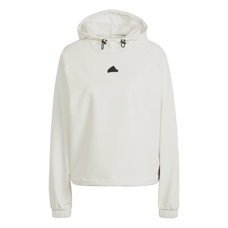 adidas City Escape Bungee Cord Hoodie Damen - weiß/schwarz