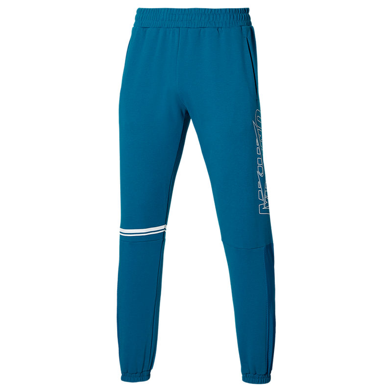 Mizuno Athletic Sweat Shorts Damen - blau/weiß