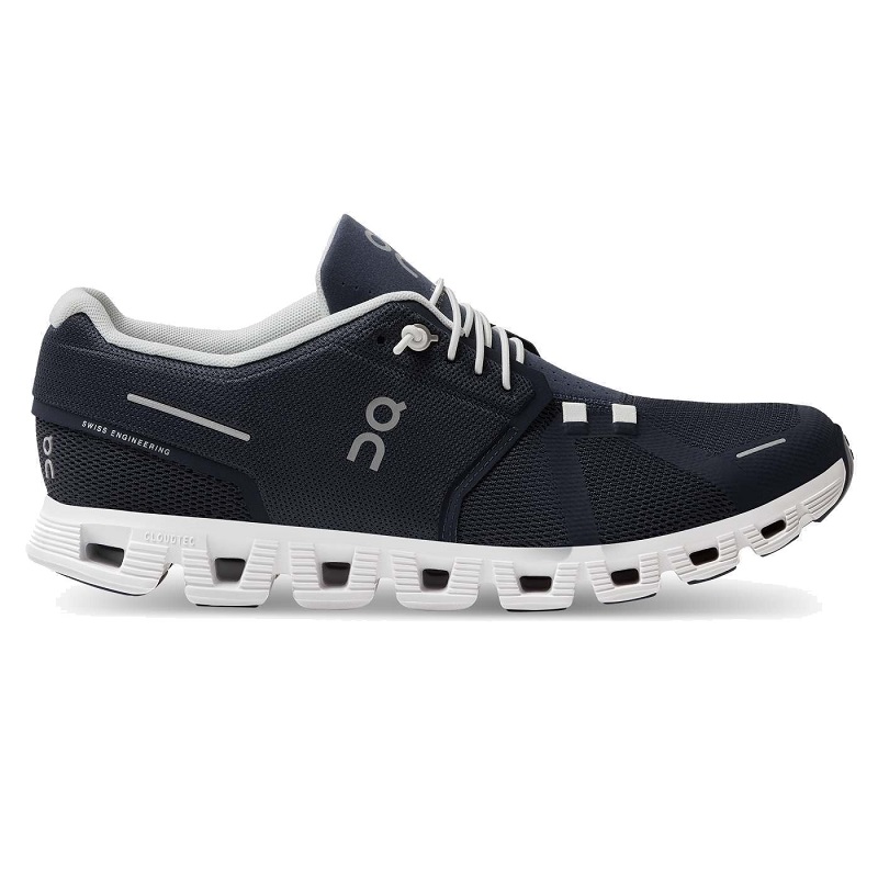 On Cloud 5 Laufschuhe Herren - navy/weiß