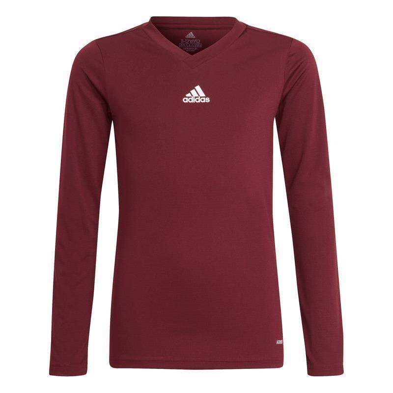 adidas Team Base Shirt Longsleeve Kinder - bordeaux