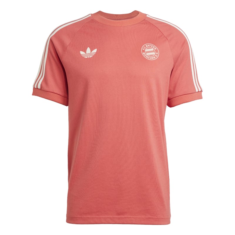 adidas FC Bayern München Adicolor Classics 3-Streifen T-Shirt Herren - rot/weiß