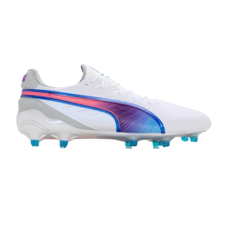 Puma King Ultimate FG/AG Herren - weiß/blau/rosa