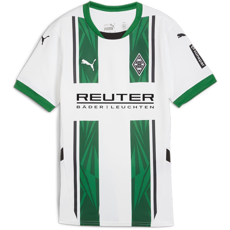 Puma Borussia Mönchengladbach Trikot Home 24/25 Herren - weiß/grün/schwarz