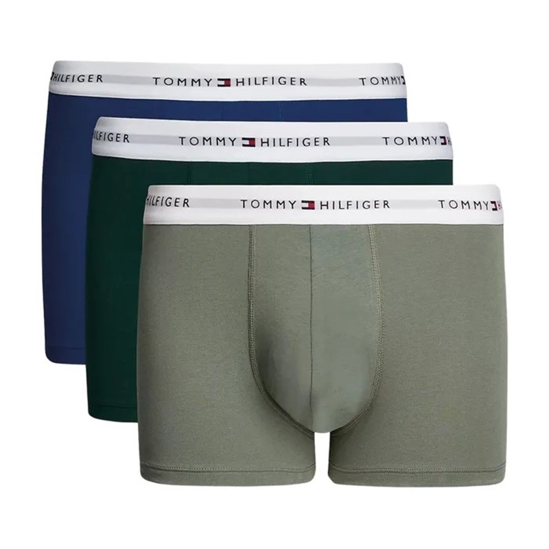 Tommy Hilfiger Trunk Boxer Short 3er Pack Herren - navy/grün/olive