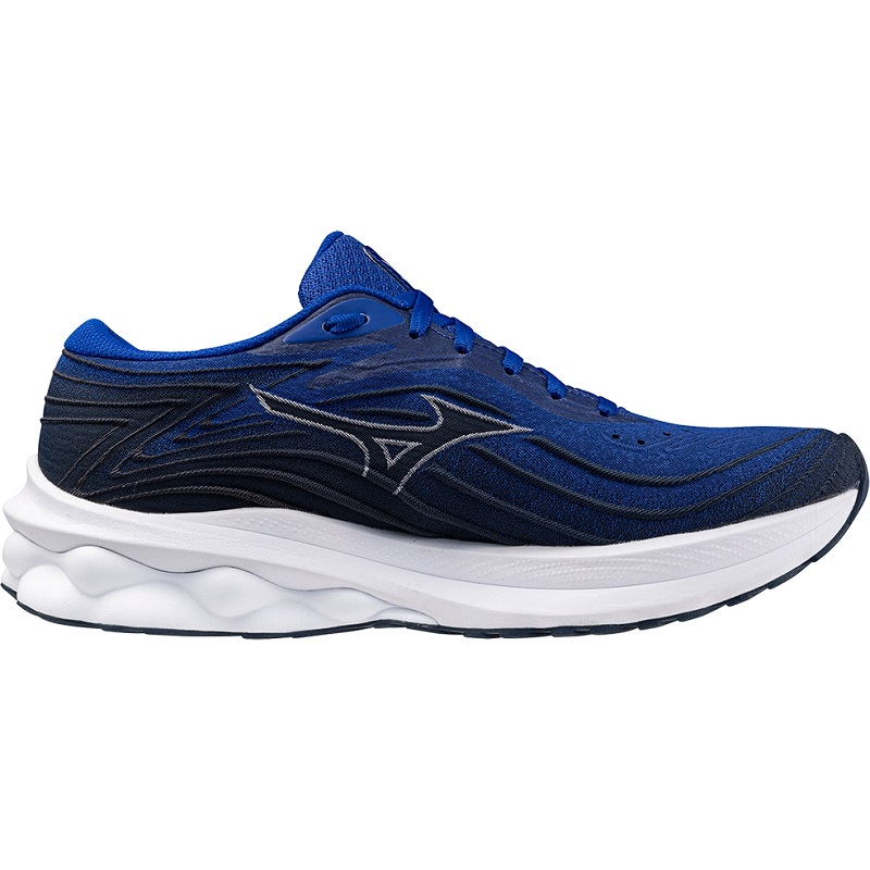 Mizuno Wave Skyrise 5 Laufschuhe Herren - blau/weiß