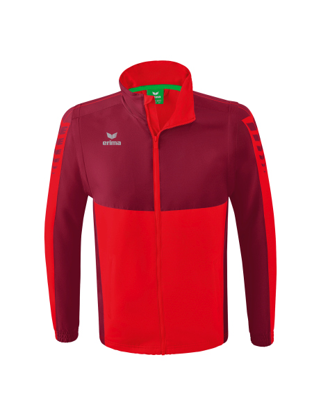 Erima Six Wings Jacke mit abnehmbaren Ärmeln Herren - rot