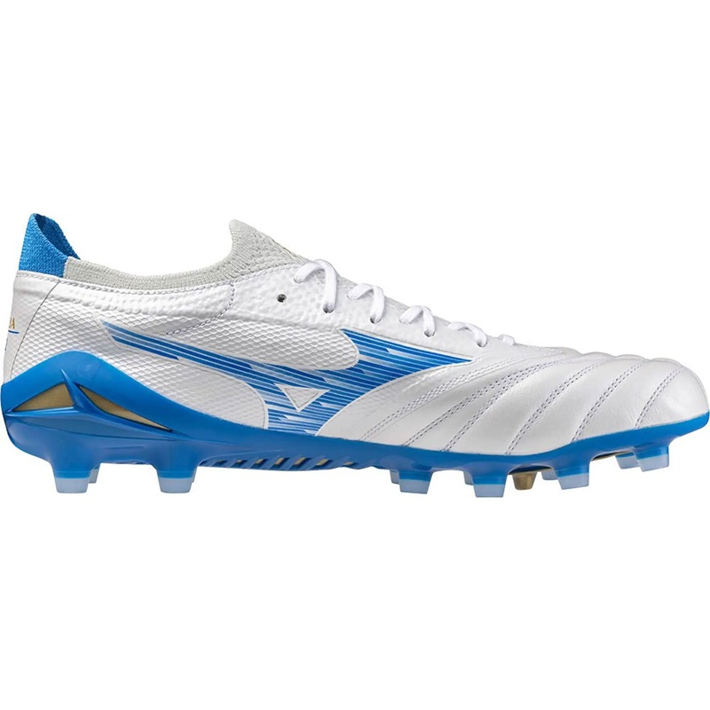 Mizuno Morelia Neo IV Beta Elite FG Herren - weiß/blau/gold