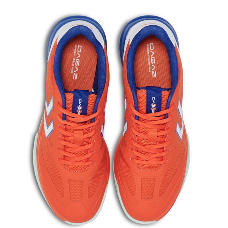 hummel Dagaz 25icon Handballschuhe Herren - orange/blau/weiß