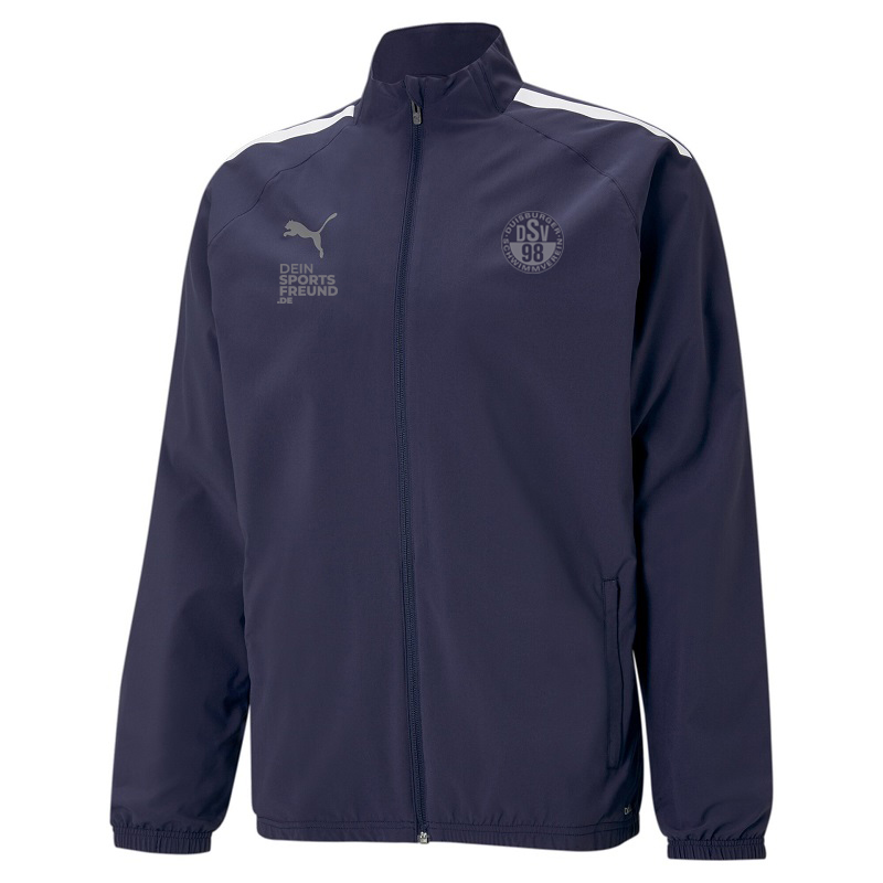 DSV98 x Puma teamLIGA Sideline Trainingsjacke Herren - navy/weiß