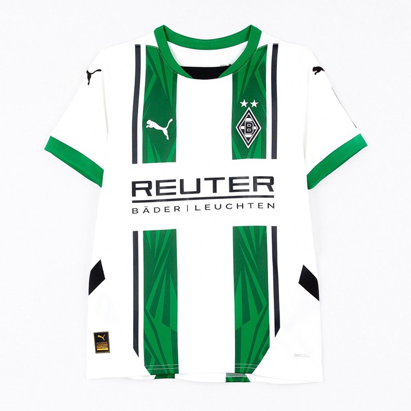 Puma Borussia Mönchengladbach Trikot Home 24/25 Kinder - weiß/grün/schwarz