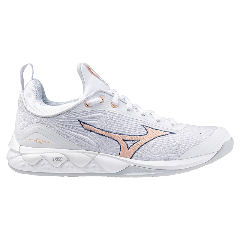 Mizuno Wave Luminous 2 Hallenschuhe Damen - weiß/orange