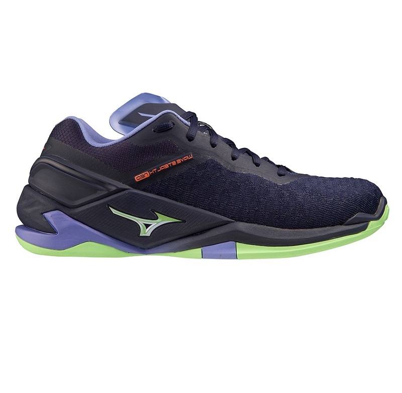 Mizuno Wave Stealth Neo Handballschuhe Herren - navy/grün