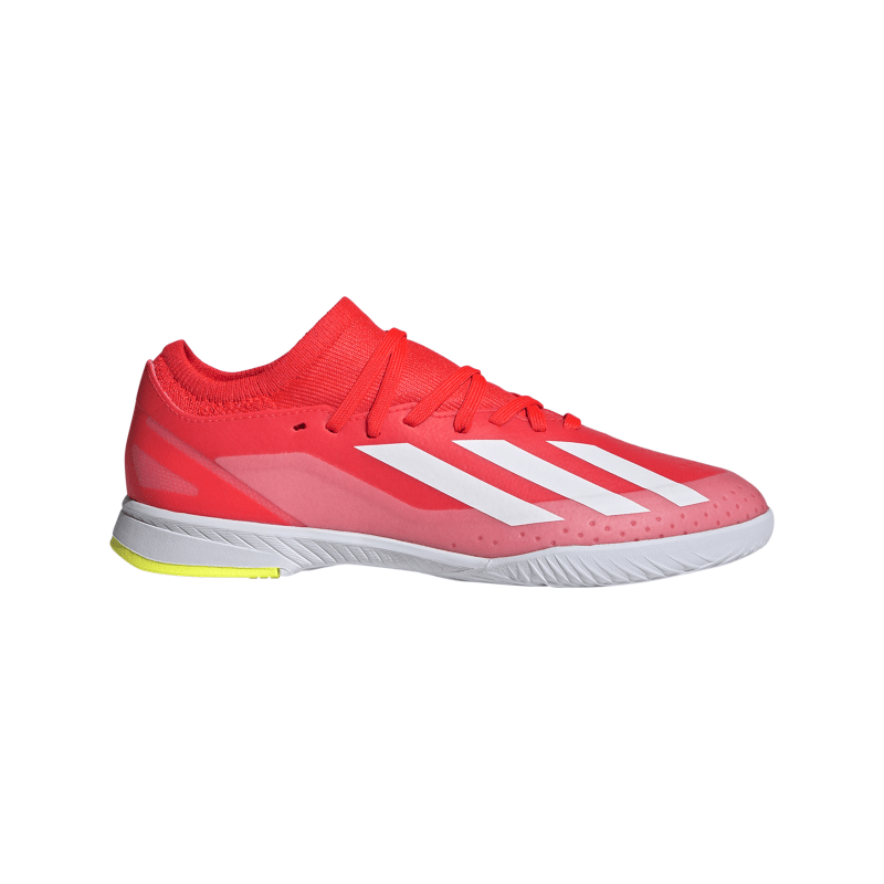 adidas X Crazyfast League IN Kinder - rot/weiß/gelb