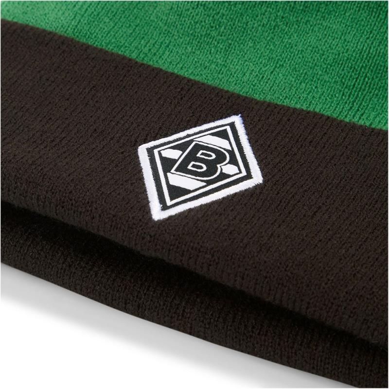 Puma Borussia Mönchengladbach Pom Pom Beanie Kinder - grün/schwarz