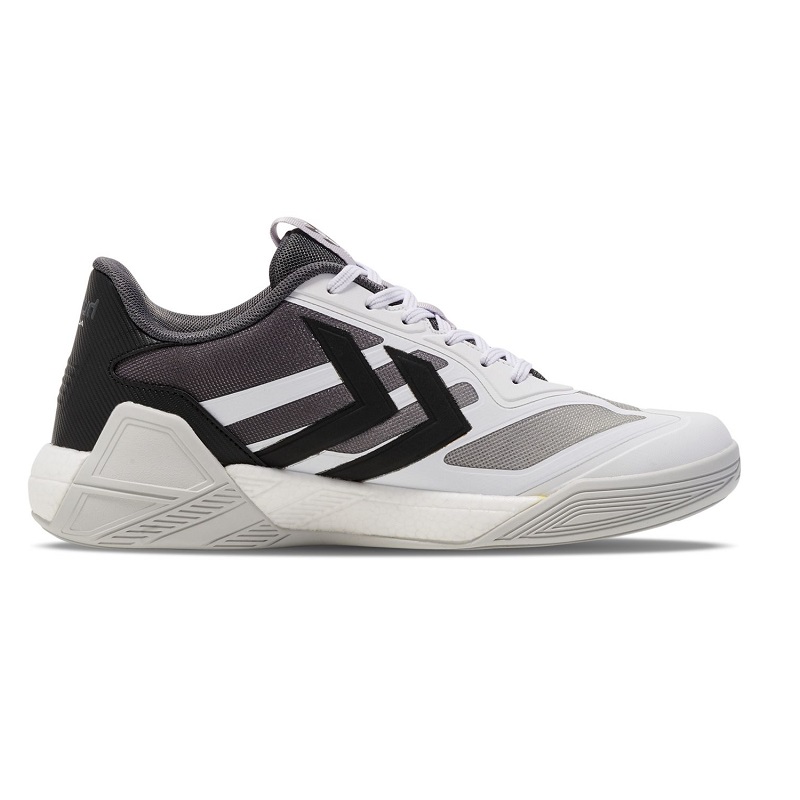 hummel Algiz IV Handballschuhe Herren - weiß/grau/schwarz