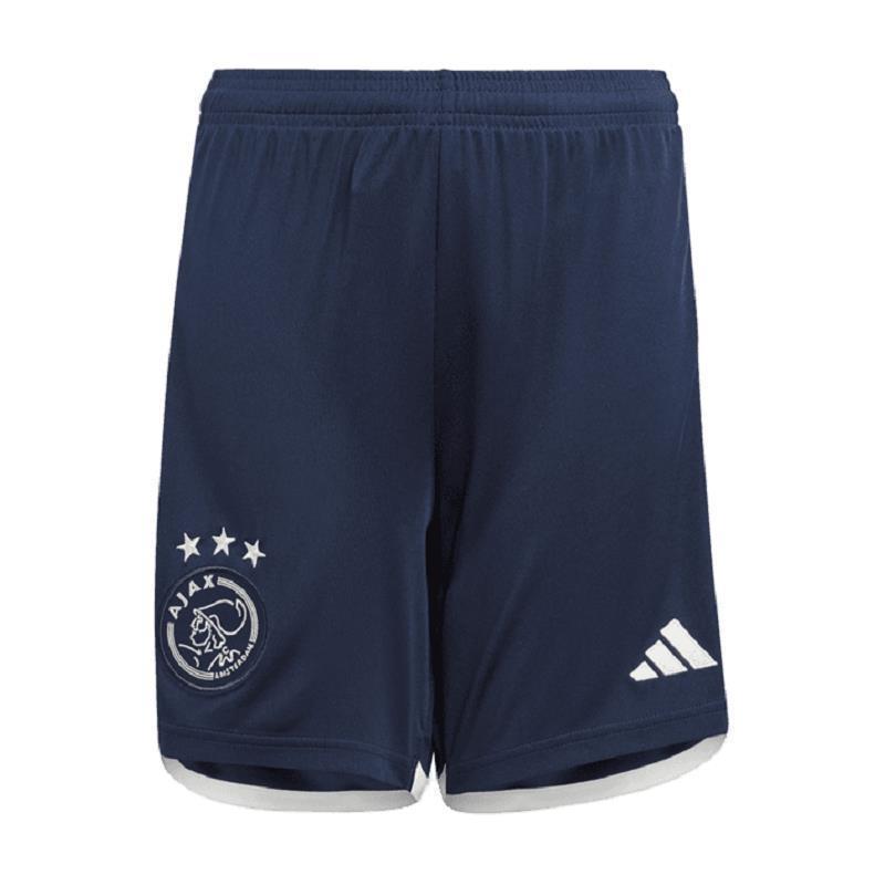 adidas Ajax Amsterdam Shorts Away 23/24 Kinder - blau/weiß-176