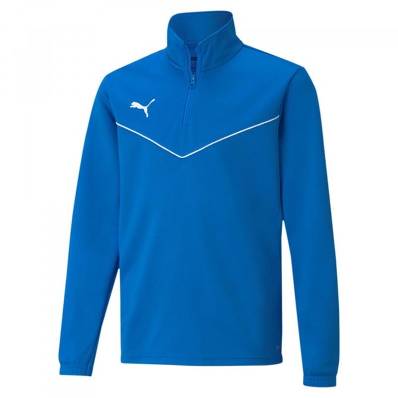 Puma teamRISE Trainingstop Kinder - blau/weiß